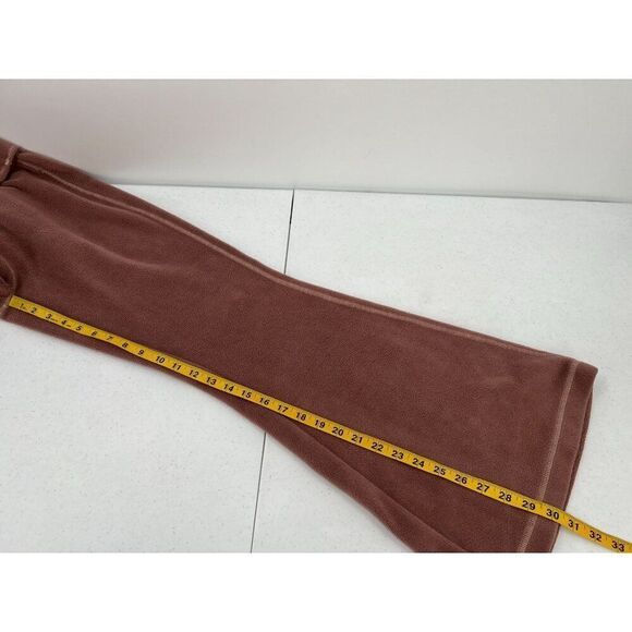 Out From Under L Pink Fleece Flared Pants Lounge Bohemian Y2K Urban Outfitters - Picture 6 of 8